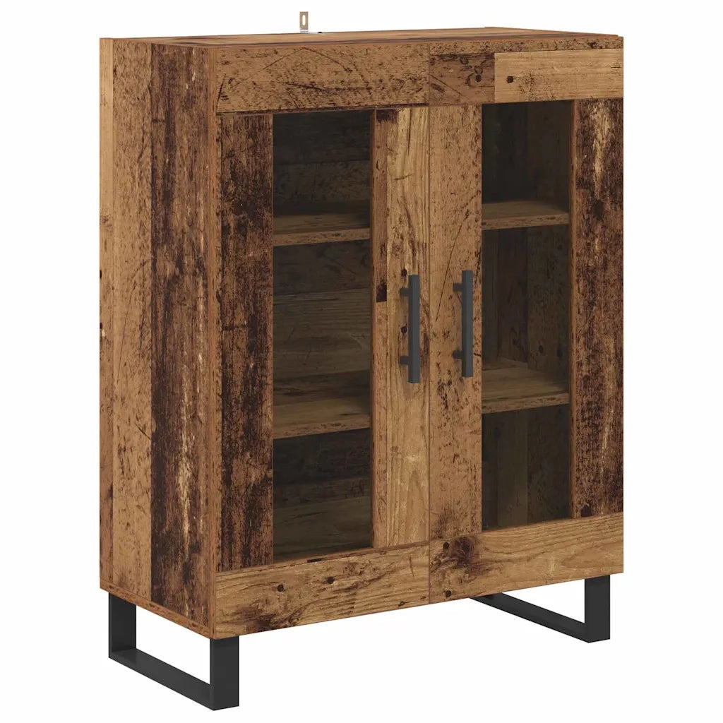 Credenza-Buffet-Armadio da cucina Legno vecchio 69,5 x 34 x 180 cm Legno multistrato 642153