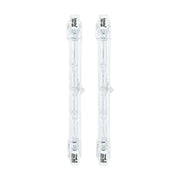 2 PZ Lampade Alogena Dimmerabile, Lampada R7S 118mm 80W 1375 Lumen Bianco Caldo 2800K