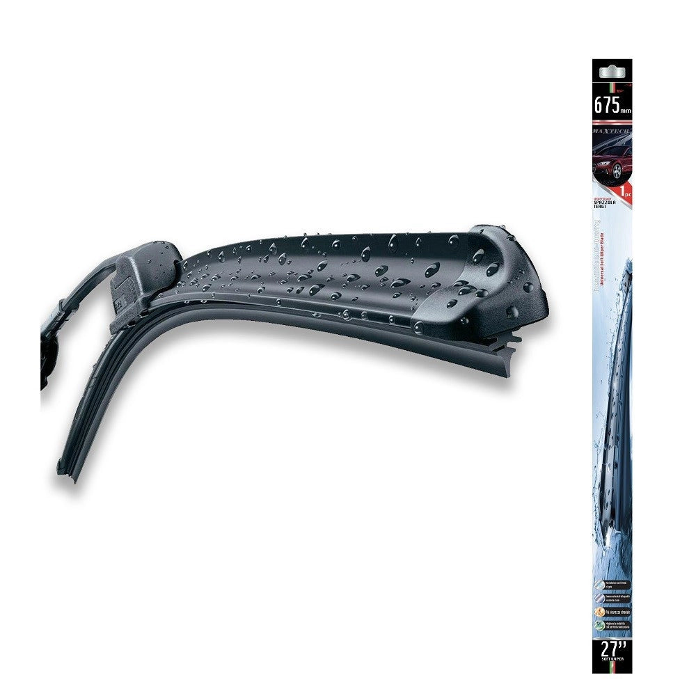 Trade Shop - Spazzola Tergicristallo Per Auto Universale 27" 675mm Maxtech Ter-cr027 -