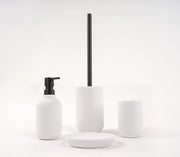 Set accessori bagno bianco