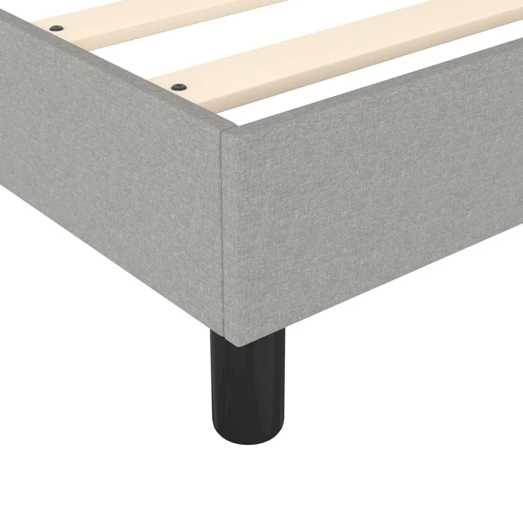 Struttura Letto a Rete a Molle Grigio Chiaro 140x190 cm Tessuto 3120508