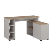 Vicco Scrivania angolare Cachemire 135 x 110 cm con ripiani