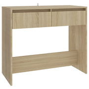 Tavolo Consolle | Tavolo d'Ingresso Rovere Sonoma 89x41x76,5 cm in Acciaio