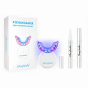 Trade Shop - Kit Gel Sbiancante Denti Luce Led Rimozione Macchie Cura Odontoiatrica Avanzata -