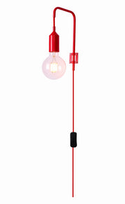 Applique Candellux LAREN rossa metallo 1xE27 dimmerabile IP20