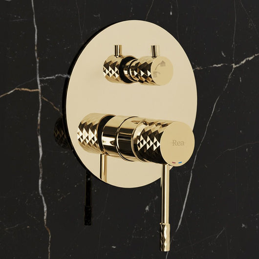 Set Doccia Da Incasso Rea Lungo Diamond Gold + Box