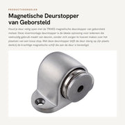 Stopper Magnetico per Porta - Visceratore Magnetico per Porte - Blocco Porta per Interno - Blocco Porta per Parete - Blocco Porta Nero - In Acciaio Inossidabile - Dampenedoor
