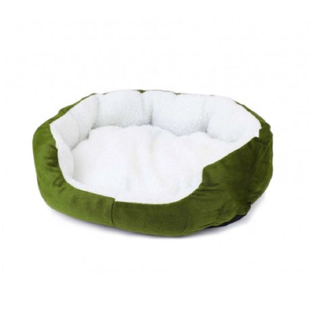 Trade Shop - Cuccia Morbida Per Cani E Gatti Inverno Caldo In Pile 42x30x15cm Con Cuscino -