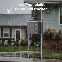 Cassetta postale condominiale autoportante 3 posti, 1 modulo, antracite 556 x 270 x 1200 mm