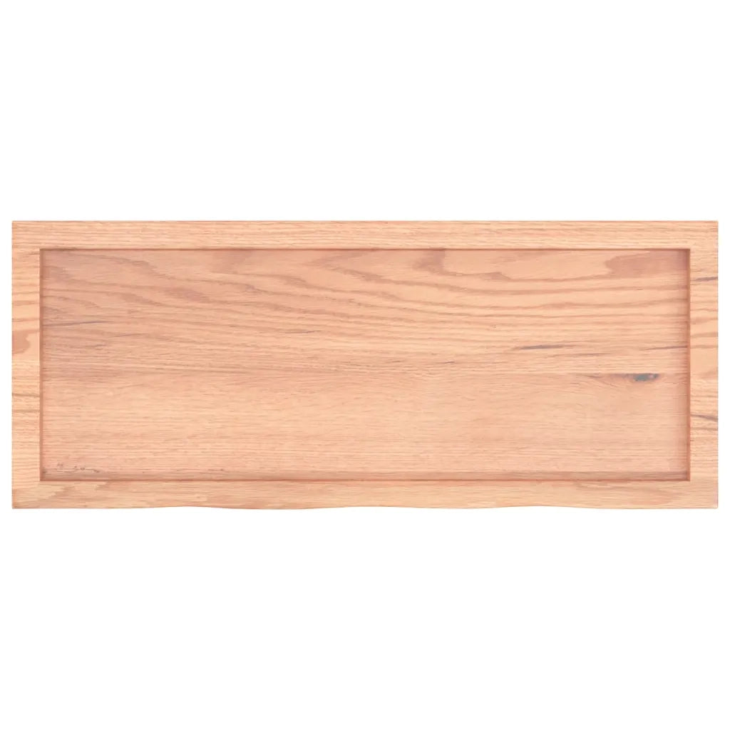Ripiano Muro Marrone 100x40x(2-6) cm Massello Rovere Trattato 363685
