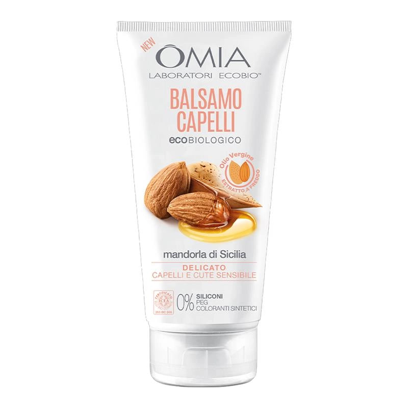 OMIA ECOBIO BALSAMO CON OLIO DI MANDORLA DI SICILIA CAPELLI E CUTE SENSIBILE 0% SILICONI 180ML