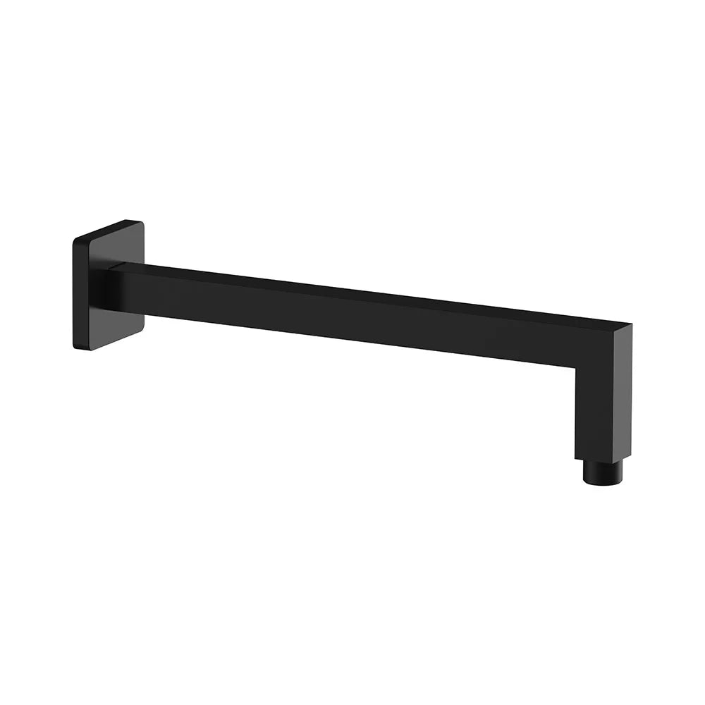 Braccio doccia 30 cm nero opaco in ottone