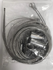 1pz kit cavetti per installazione a sospensione di led plafoniere faretti cod:ferx.95327