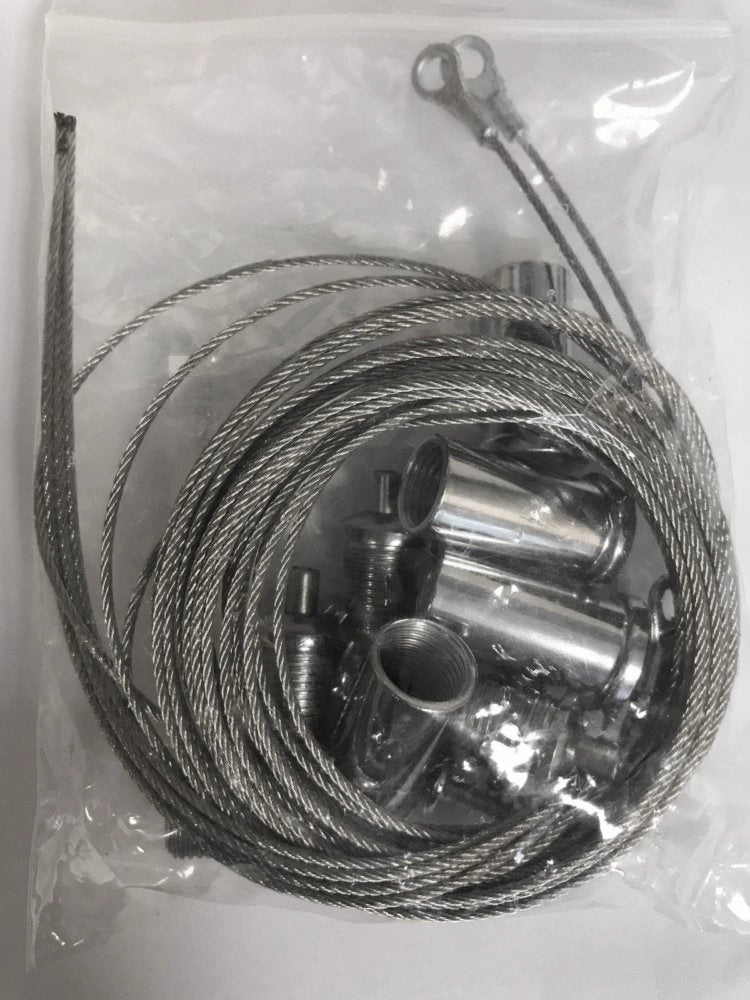 1pz kit cavetti per installazione a sospensione di led plafoniere faretti cod:ferx.95327