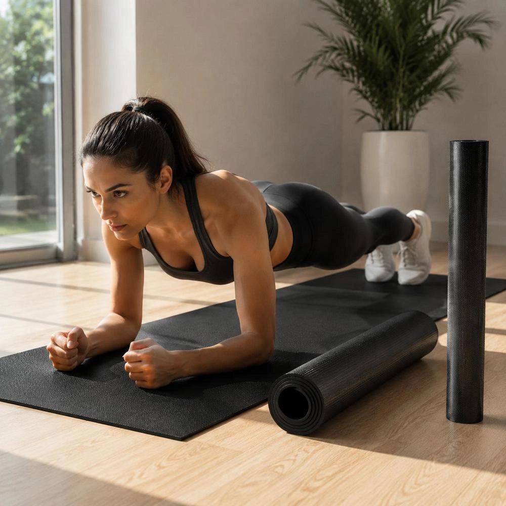 Exercise Mat, Non-slip, High-density Premium Yoga Mat, Training Yoga Mat For Men And Women, Fitness And Exercise Mat With Bag And Carrying Strap, For All Types Of Home Yoga, Pilates And Floor Training (2.1 X 1.5 M)
