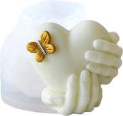 Forma di cera per mano - forma di cera per mano in silicone - San Valentino - forma per fondere cera per creare candele - decorazione di casa con candele - muffa - terapia aromatica - candele in gesso per artigianato con argilla