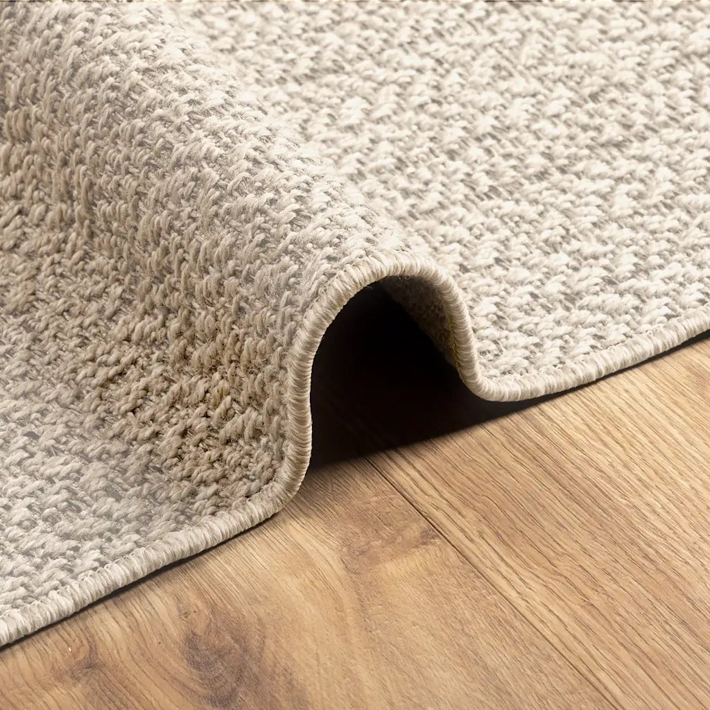 Tappeto ZIZUR Crema 240x240 cm Aspetto Iuta Interni ed Esterni 4010369