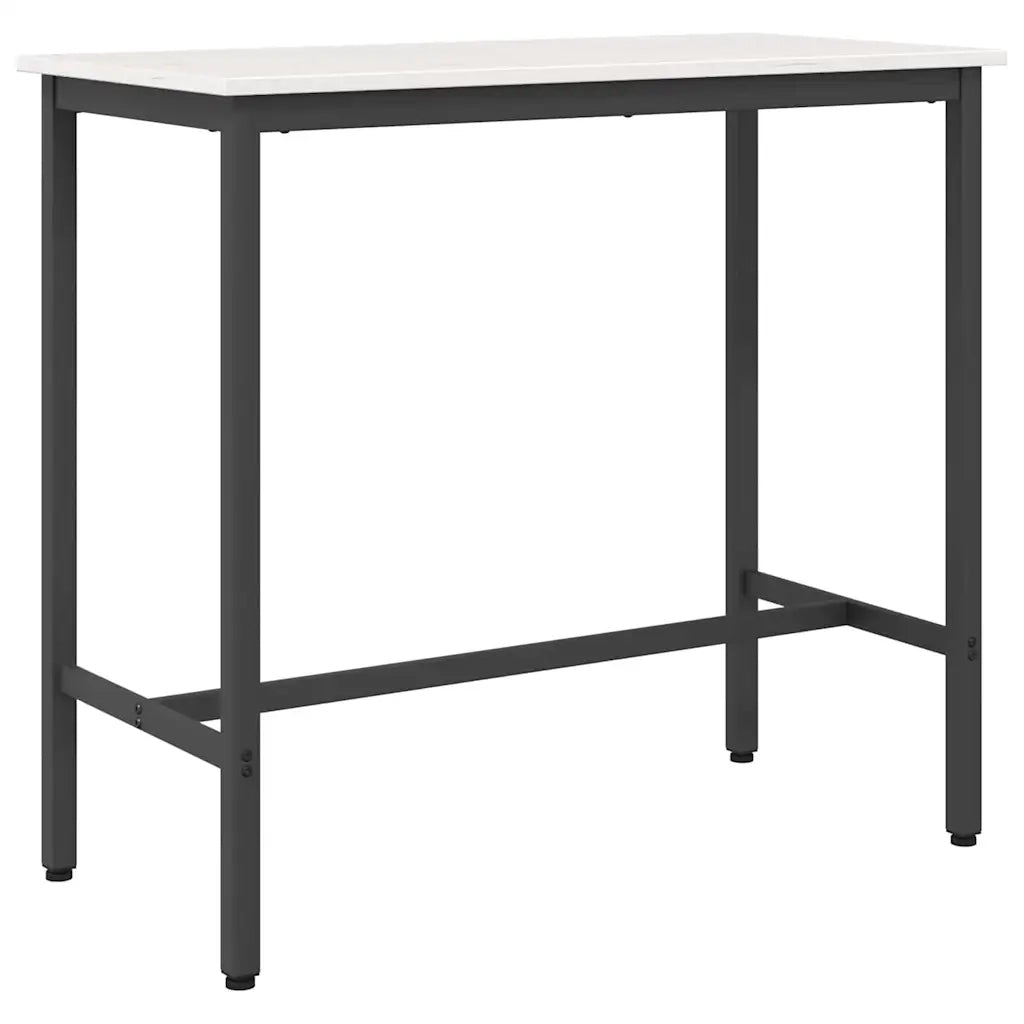 tavolo Bianco 100 x 50 x 91 cm Legno ingegnerizzato e acciaio CFW1944432