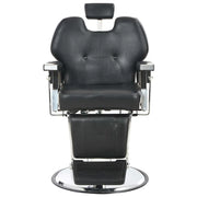 Poltrona da Barbiere-Poltroncina Nera 72x68x98 cm in Similpelle