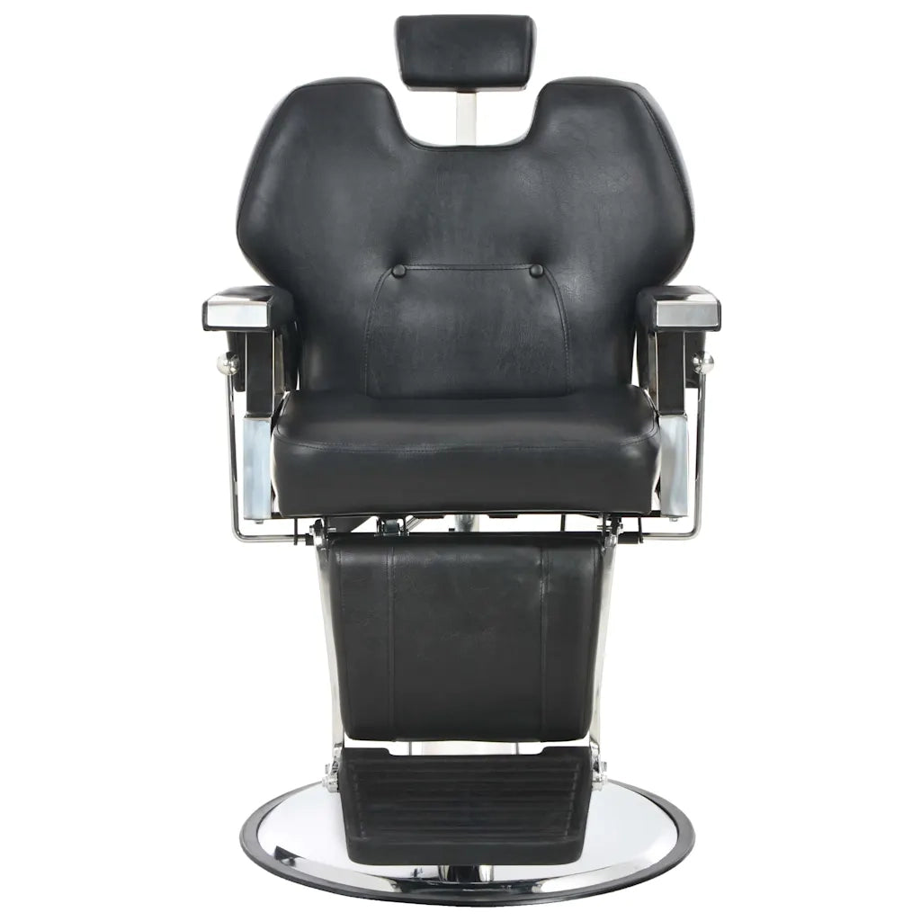 Poltrona da Barbiere-Poltroncina Nera 72x68x98 cm in Similpelle
