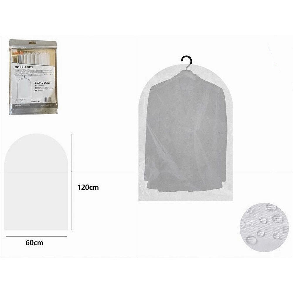 Trade Shop - Set 2 Pz Custodia Sacca Copriabiti Copri Abito Vestito Giacca 60x120cm Eva 87411 -