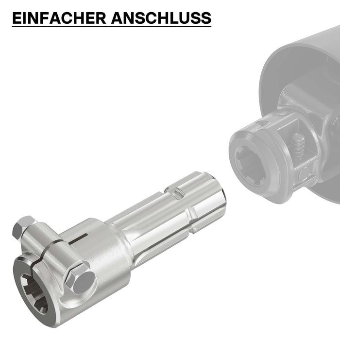 Boccola albero cardanico 175 mm Attacco albero scanalato 1 3/8" 6D Albero uscita 1 3/4" 6D Trattore