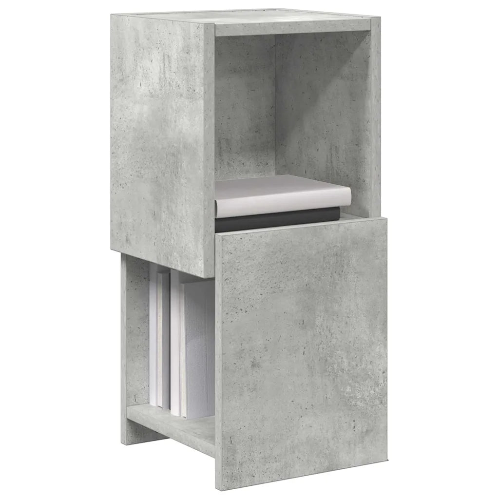 Mobile angolare Grigio cemento 25,5x25x55cm Legno multistrato