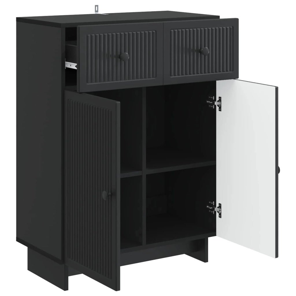 Credenza Nero 66 x 34,5 x 90 cm Legno ingegnerizzato 893946