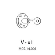 R V-x1 M02.14.001 X ARMADIO SPOGLIATOIO RESINA A 1 POSTO IN KIT C/SERRAT- 1,0 pz