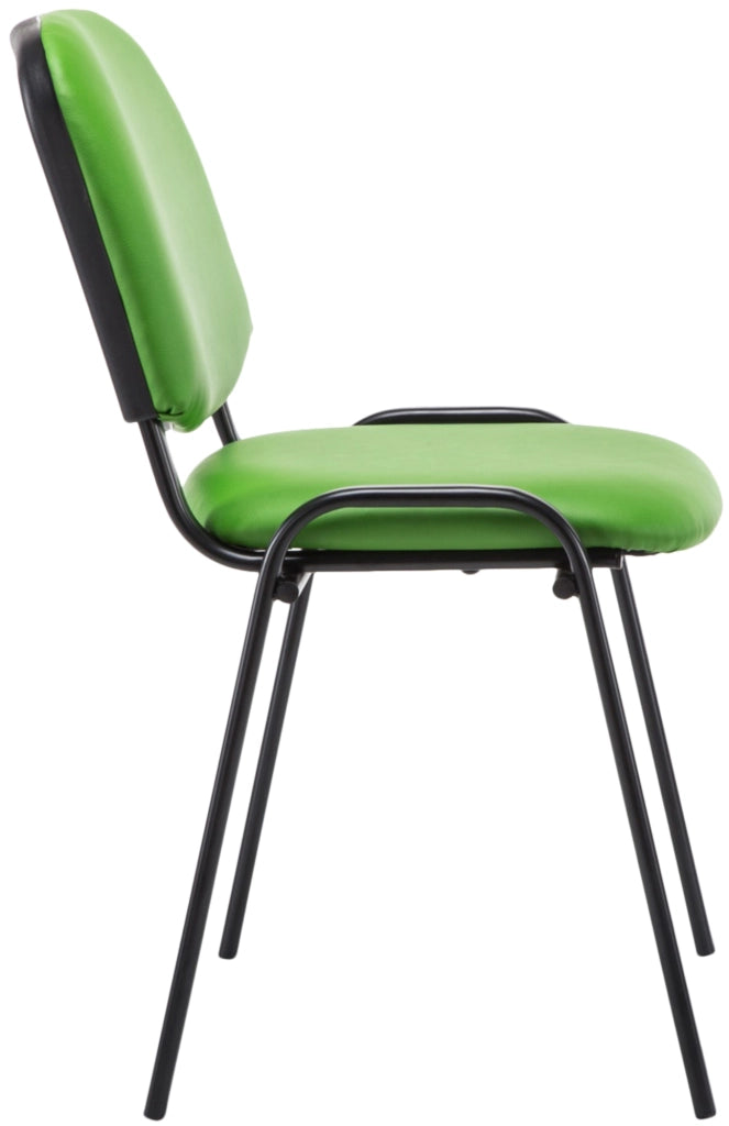 Sedia impilabile Ken similpelle verde