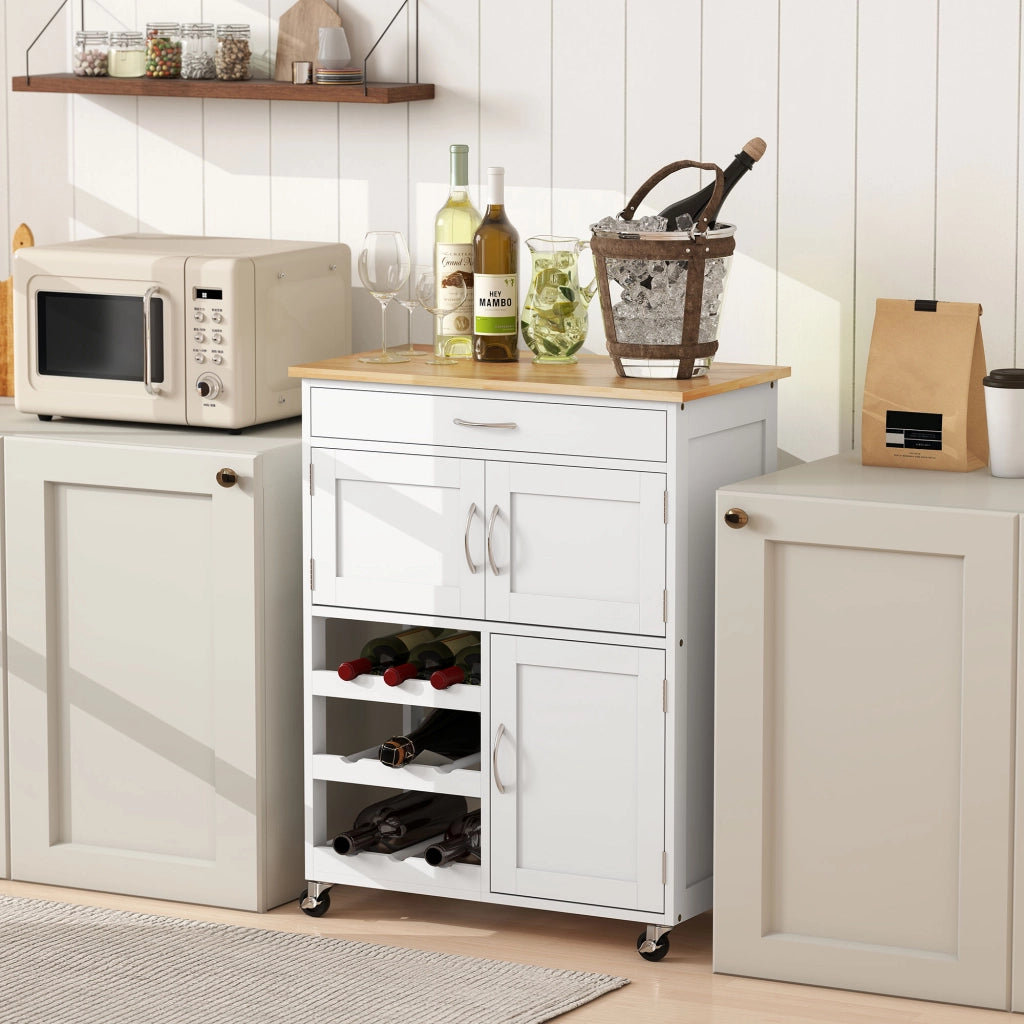 Tavolino da caff¨¨ ¨C zephmum ¨C Bianco e Rovere, 67x37x87 cm