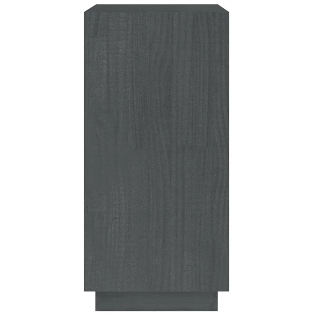 Libreria Grigia 40x35x71 cm in Legno Massello di Pino