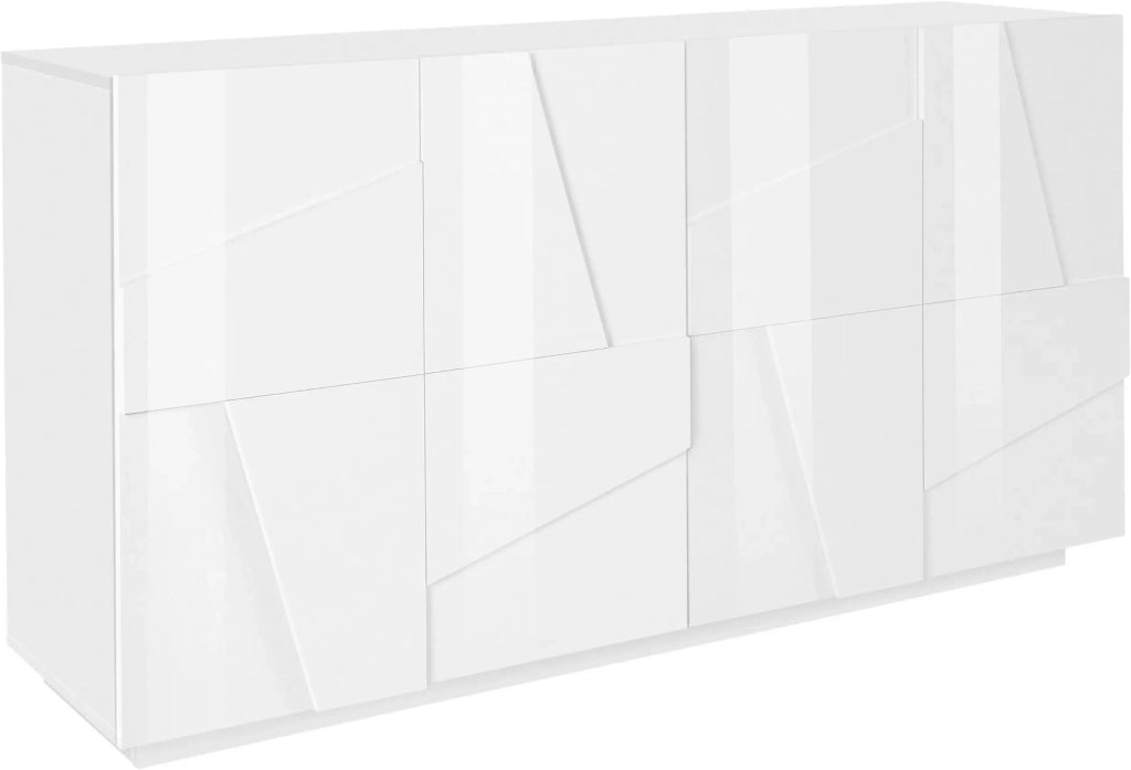 Mobile PING L 162.4 x H 86 x P 44.2 cm bianco lucido