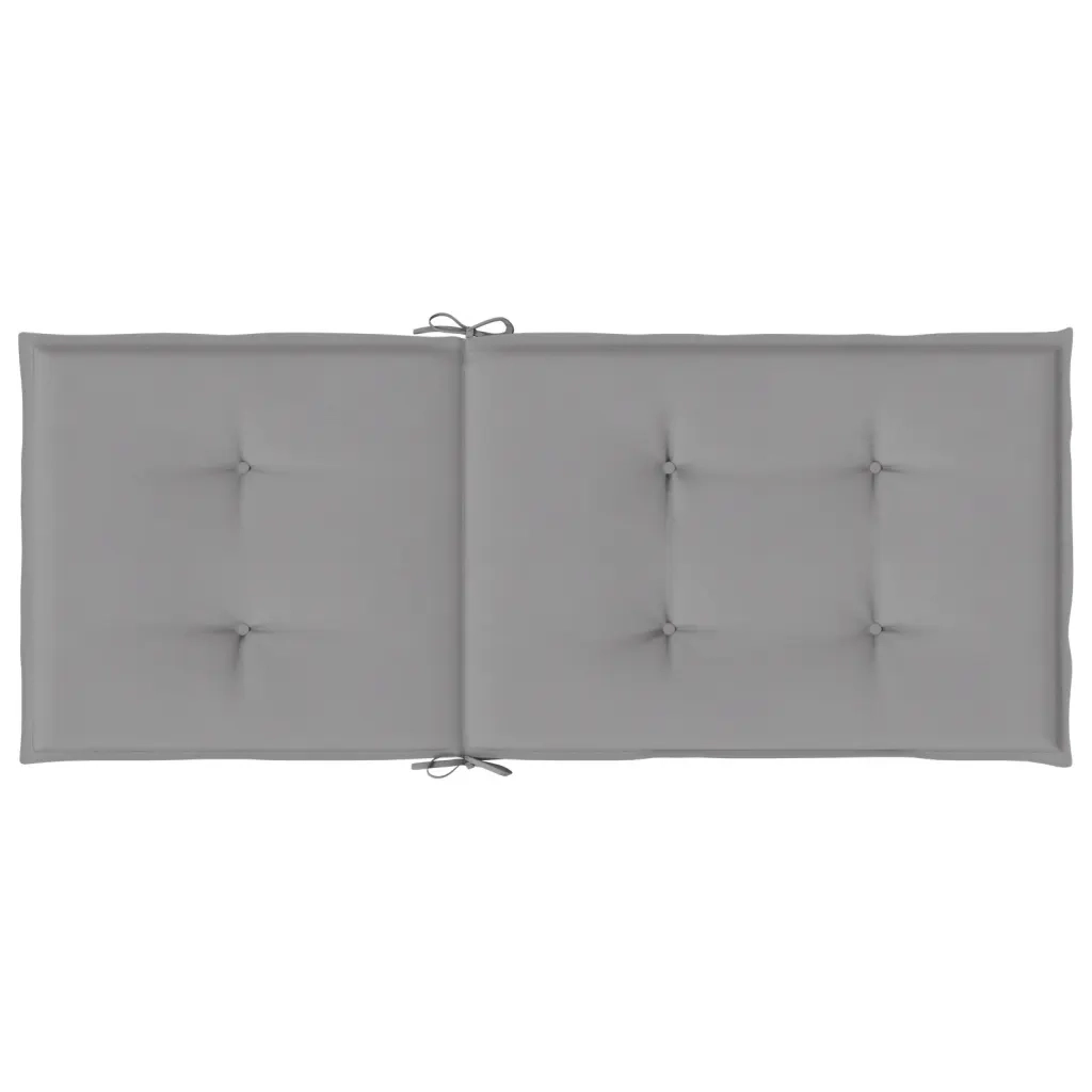 Cuscini per Sedie 4 pz Grigi 120x50x3 cm in Tessuto 43180
