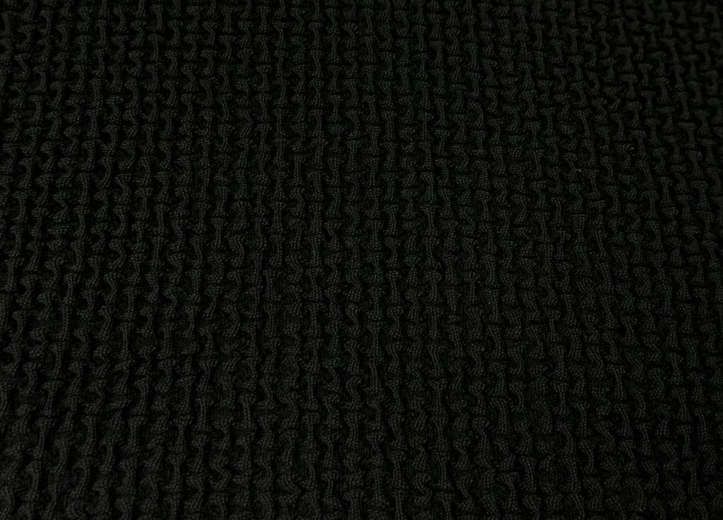 Copridivano Con Penisola Chaise Longue Tinta Unita Nero Mod Capri - Sinistra - Nero