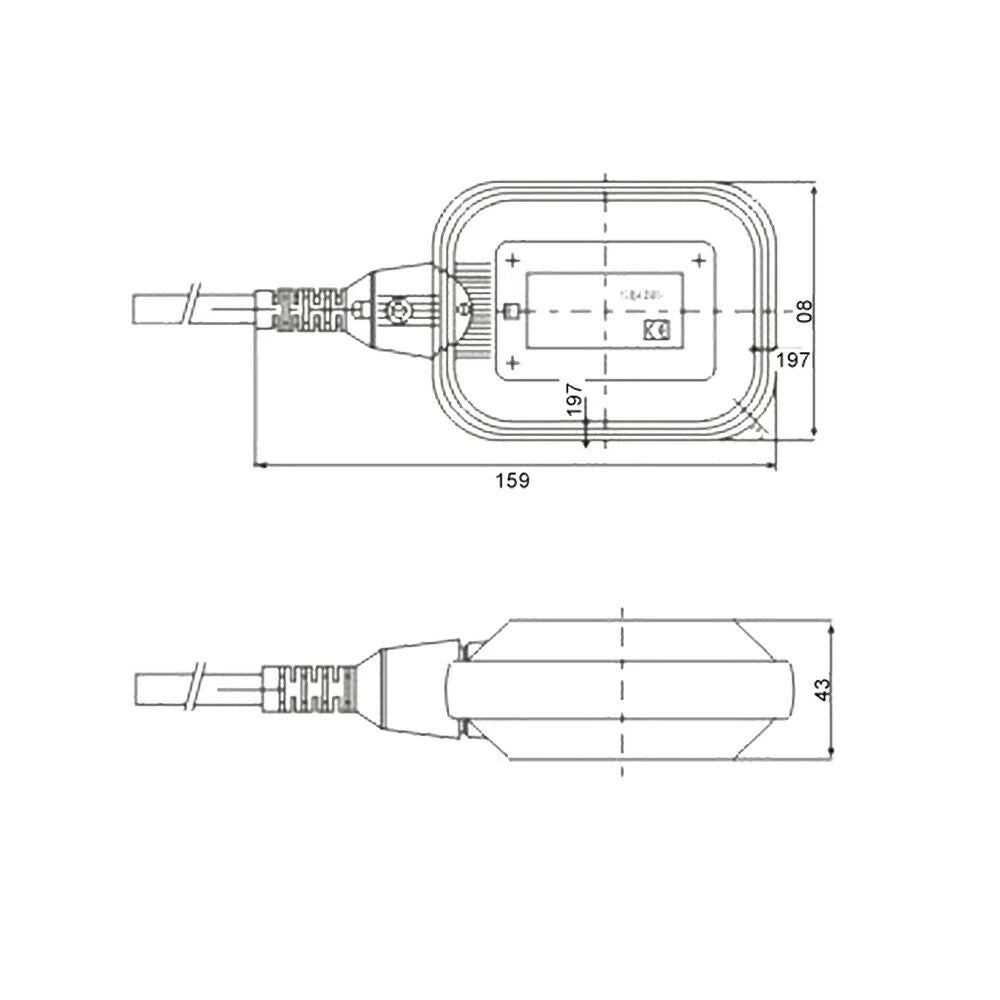 Interruttore galleggiante per pompa sommersa 2 m 250 v 16 a 16_0001217