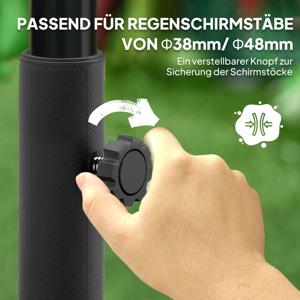 Porta ombrellone ¨C zephmum ¨C Nero, Plastica