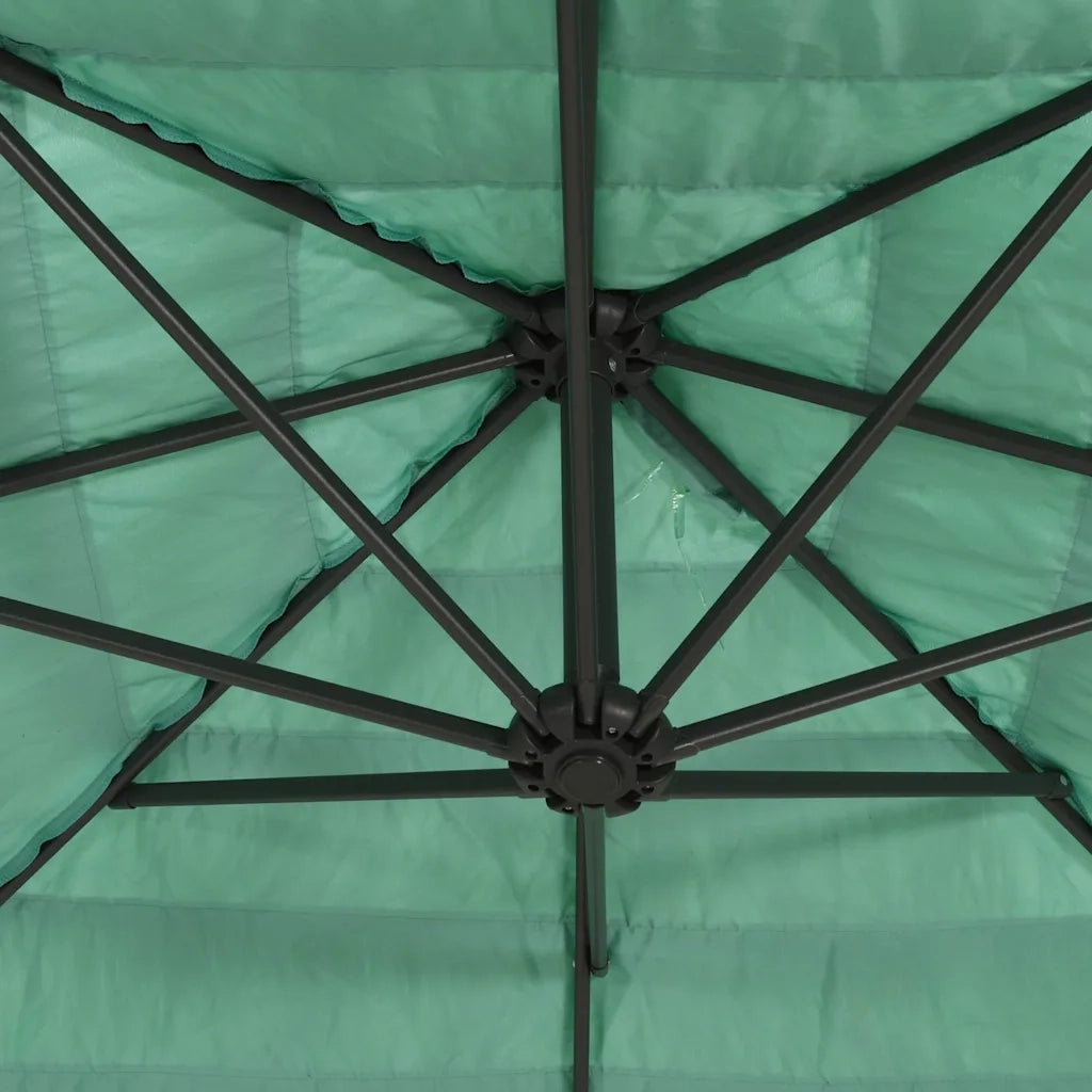 Ombrello | Parasolne Giardino con Palo in Acciaio Verde 324x324x247 cm