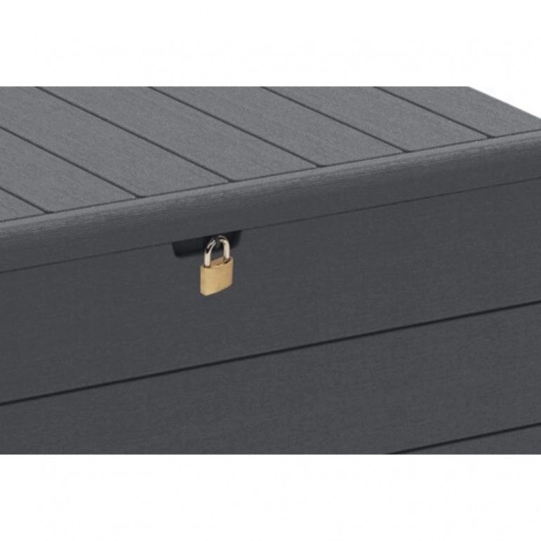 Baule in PVC Ezooza 129,5 x 70 x 62,5 cm, colore Grigio, 416 litri