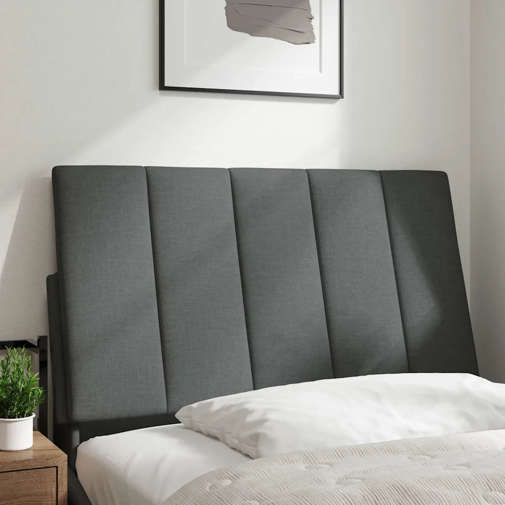 Cuscino Testiera Hanko Grigio Scuro 80 cm in Tessuto CFW4933637