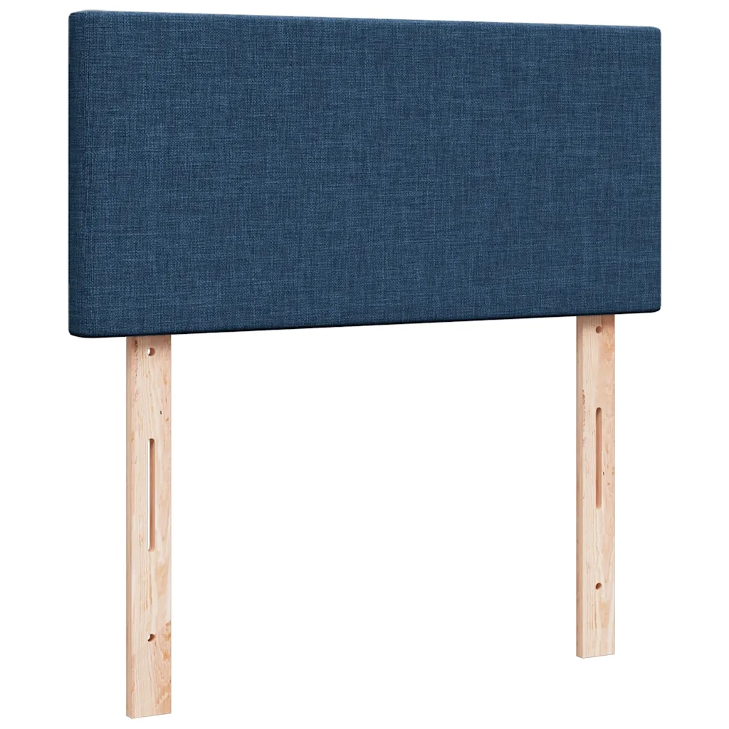 Pouf Letto con Materasso Blu 90x200 cm in Tessuto 3311351