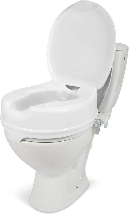 Sostegno per WC 11 cm Raffreddabile - Sostegno per WC con coperchio - Bianco.