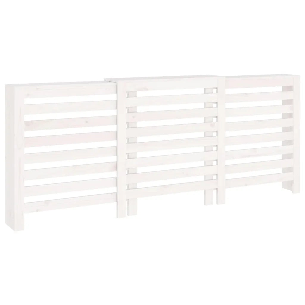 Copertura Termosifone Bianca 210x21x85 cm Legno Massello Pino cod mxl 71096