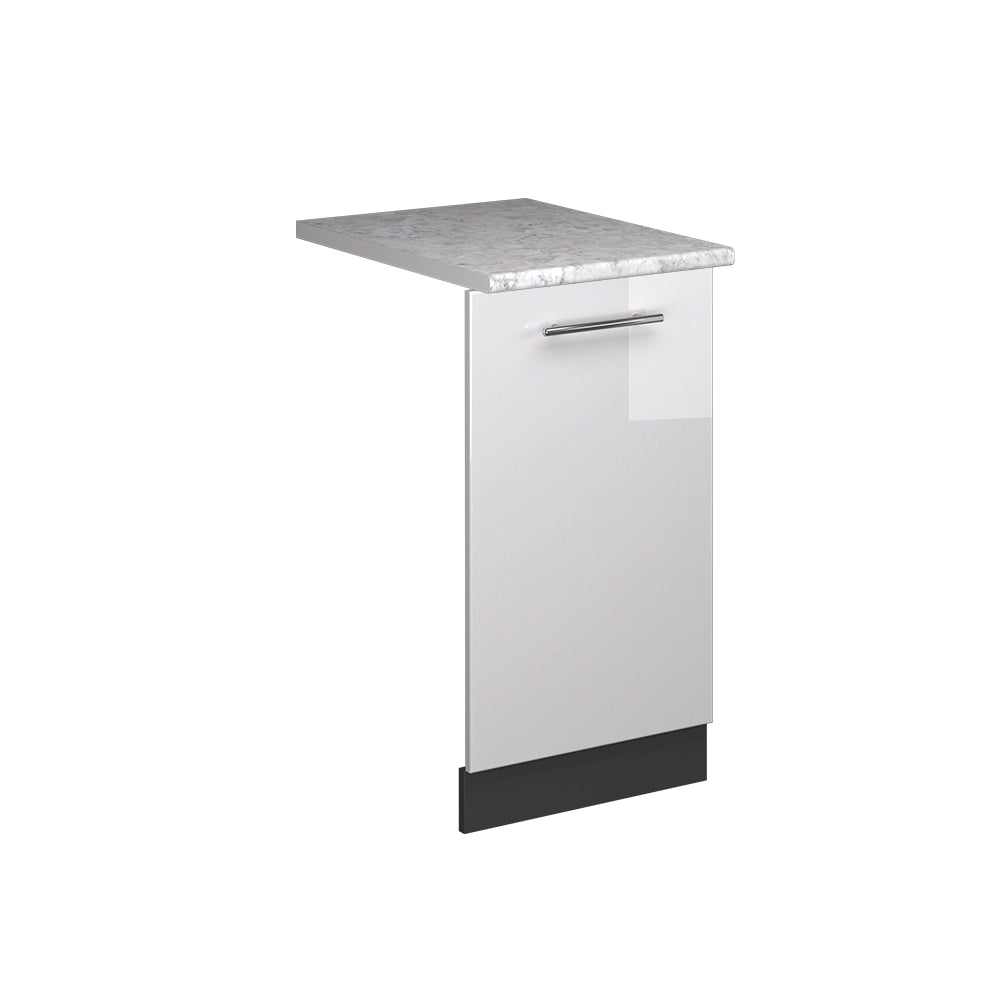Vicco Pannello frontale della lavastoviglie Bianco lucido 45 cm , PL Marmo