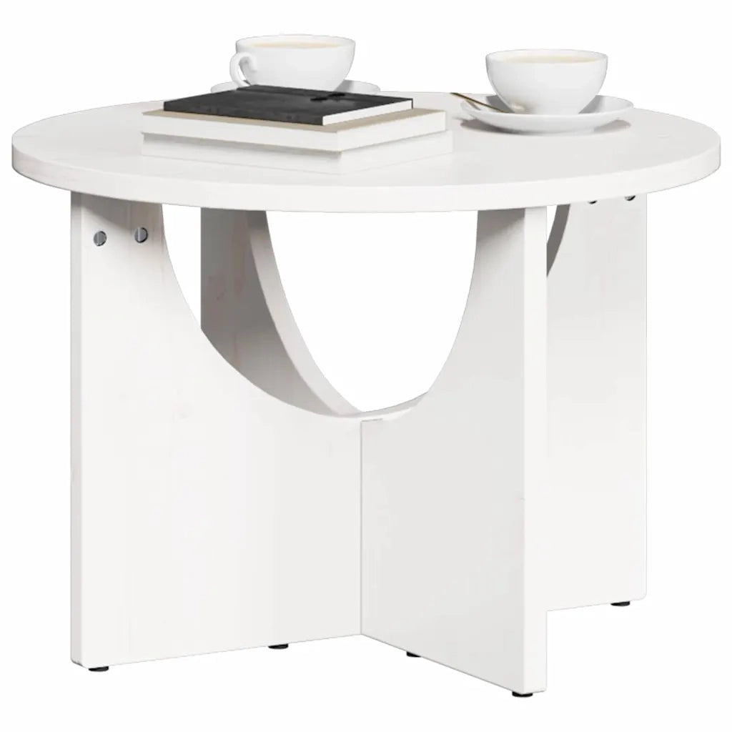 Tavolino da salotto Bianco 50 x 50 x 35 cm 873530