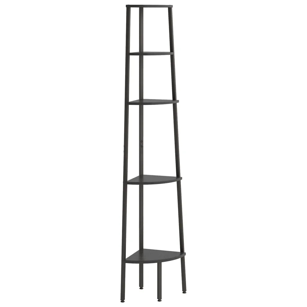 Scaffale Angolare a 5 Livelli Nero 45,5x31,5x180 cm CFW8148039