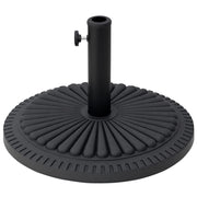 Supporto per ombrellone ¨C zephmum ¨C Nero, Acciaio, 14 kg, per tubi 35-48mm