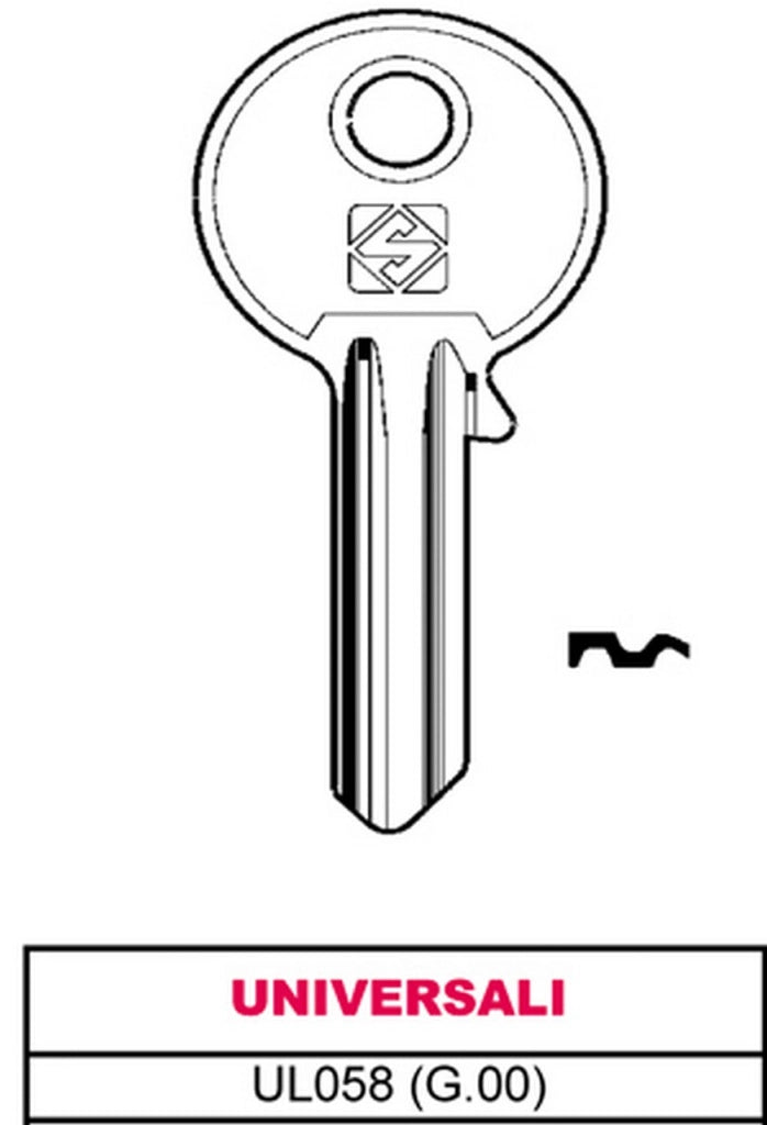 CHIAVI PZ10 UL 058 UNIVERSALE SENZA MARCA GENERICO
