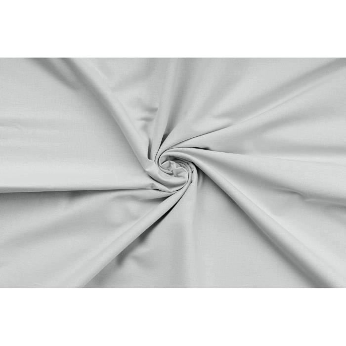 Completo letto - 1 copripiumino 220 x 240 cm + 2 federe 60 x 60 cm - 100% cotone rinforzato - Grigio