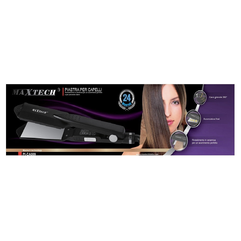 Trade Shop - Piastra Capelli In Ceramica Lisci Frisè Perfetto Acconciatura Antidanni 360° Pi-ca009 -